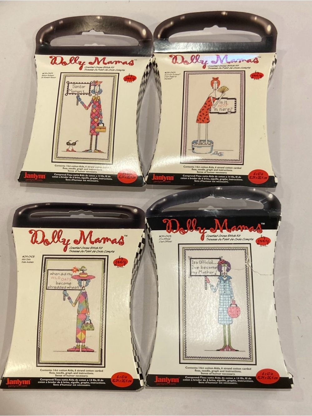 Janlynn Dolly Mamas cross stitch kit Bundle of 4